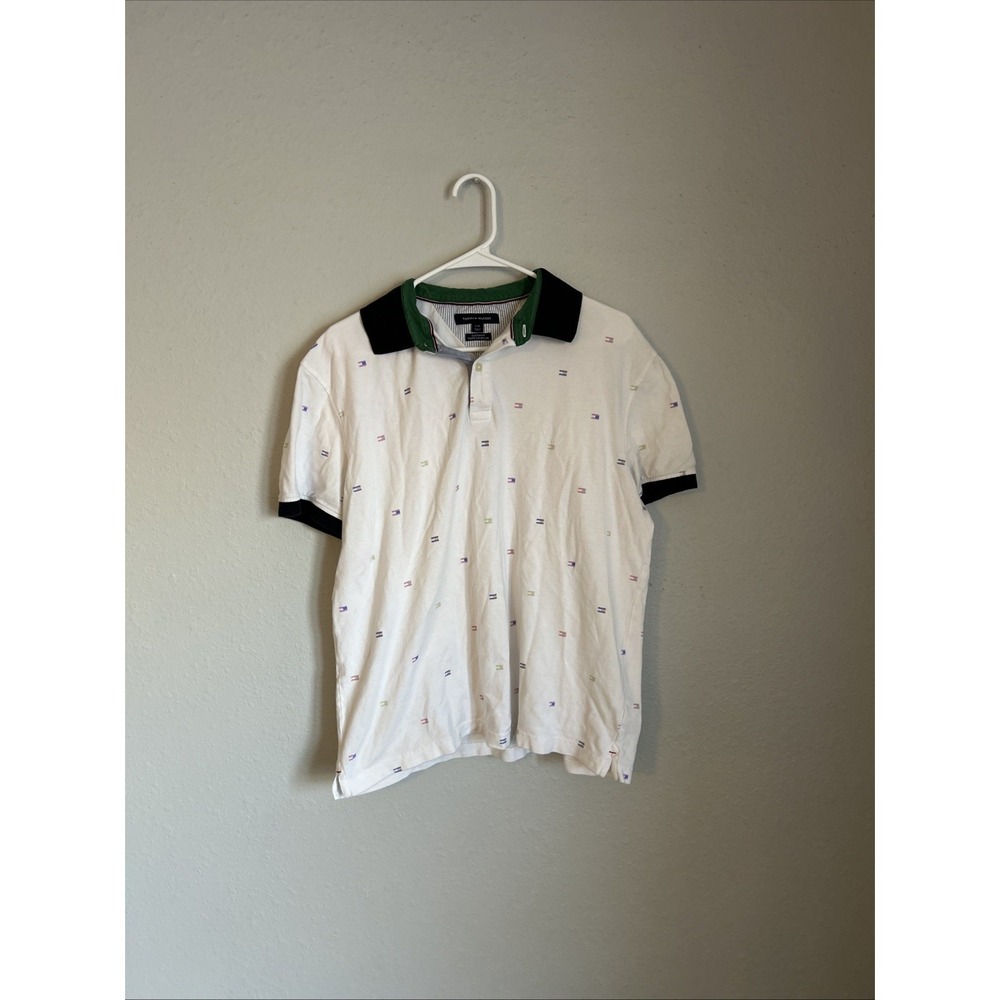 Tommy Hilfiger Men's L Polo Shirt Short Sleeve Golf Collared Custom Fit - Picture 2 of 6